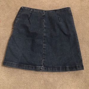 Jean A-Line Mini Skirt